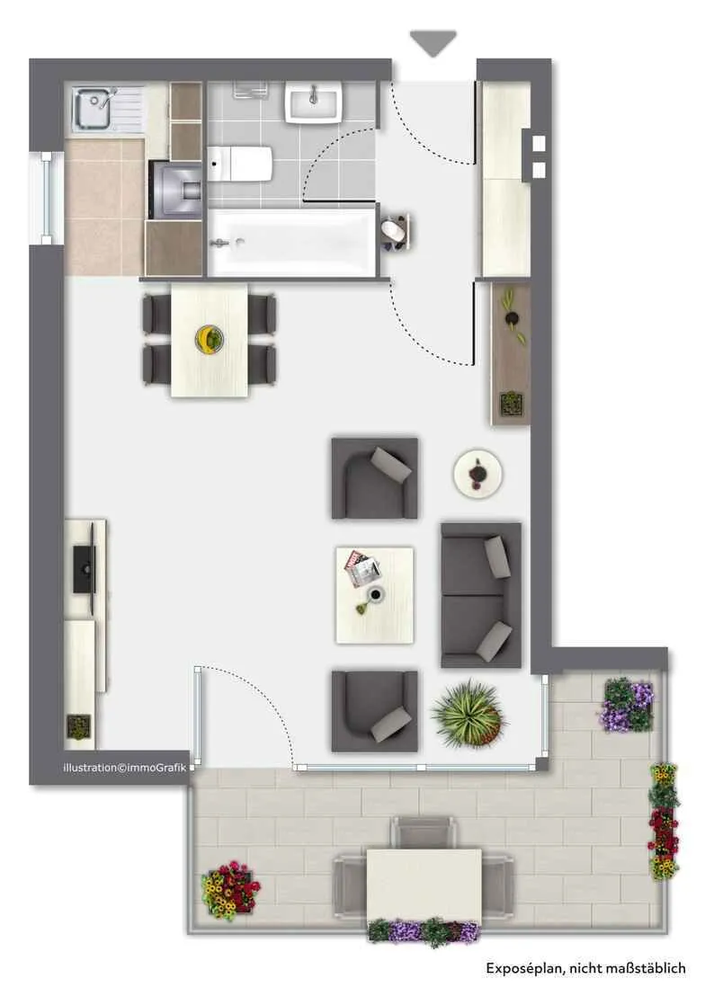 Immobilienangebot - Hamburg Marienthal - Alle - Kapitalanleger aufgepasst ! Zwei gepflegte Wohnungen, 1 und 3 Zimmer, im Paket in Hamburg-Marienthal
