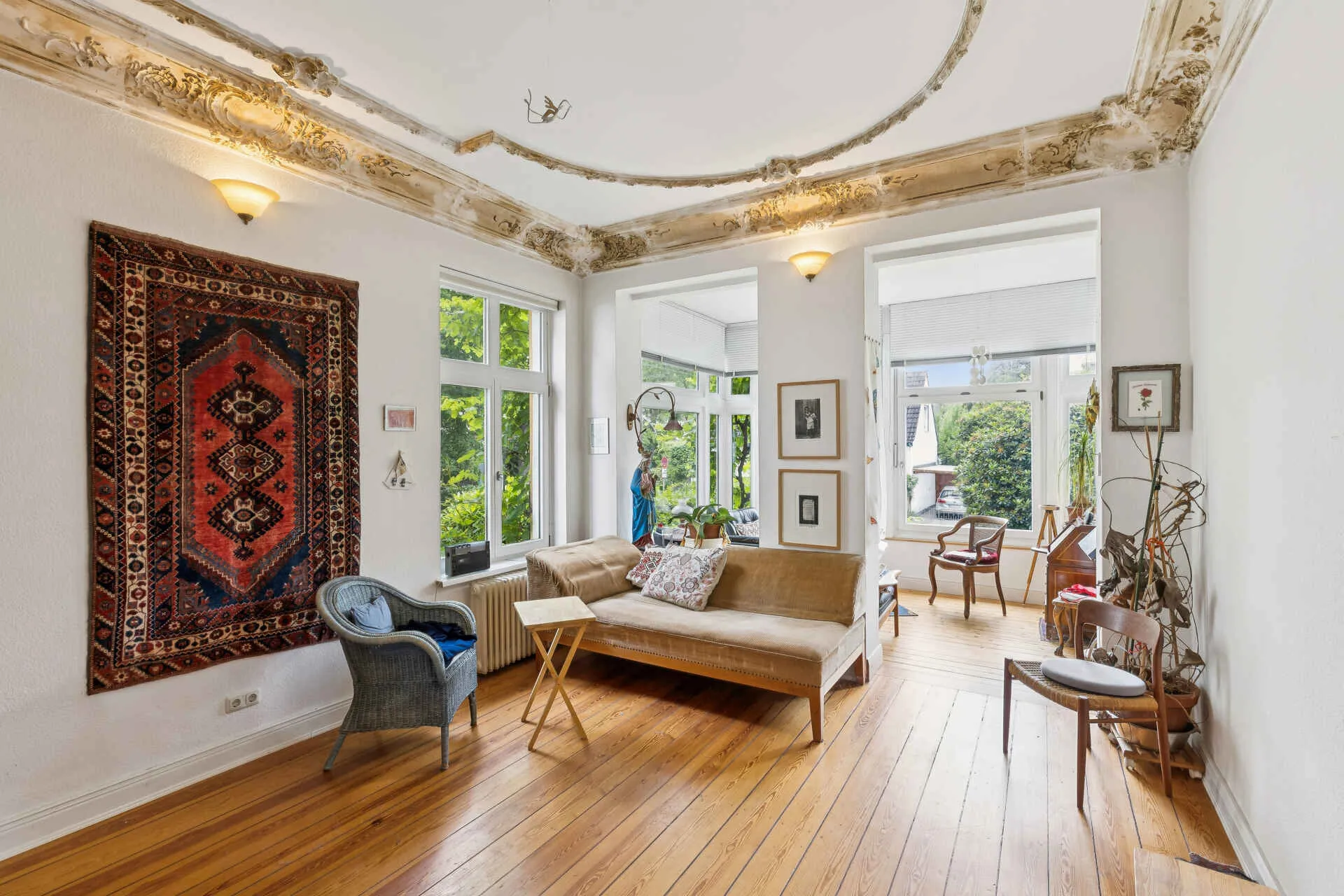 Immobilienangebot - Hamburg - Alle - Jugendstil trifft Großzügigkeit – Wohnen auf vier Etagen in bester Lage von Hamburg Othmarschen