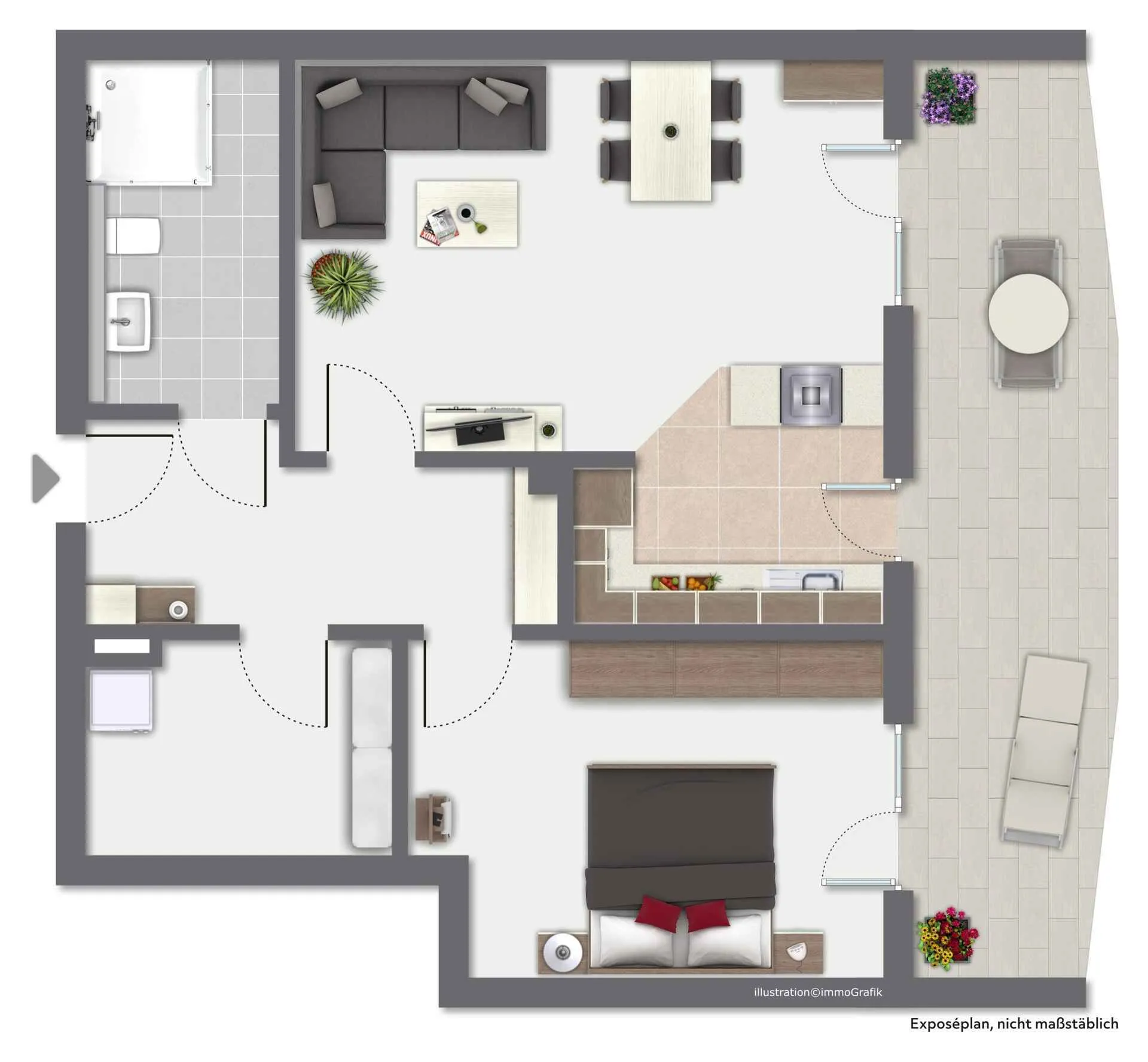 Immobilienangebot - Oststeinbek - Alle - Ihr neues Zuhause mit Wohlfühlgarantie – Lichtdurchflutete 2-Zimmer Eigentumswohnung in Oststeinbek