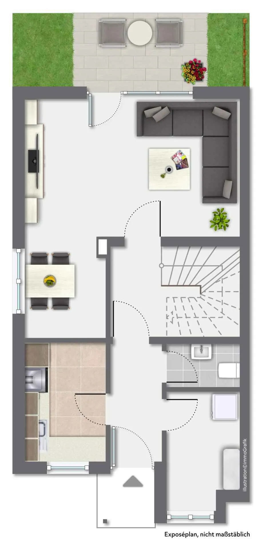 Immobilienangebot - Hamburg - Alle - Ihr neues Wohnglück mit Erbpachtgrundstück – Doppelhaushälfte mit Garten und Potenzial in Langenhorn